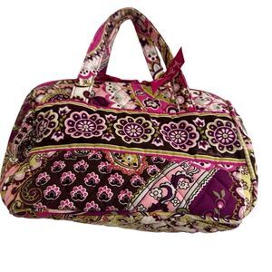 Vera Bradley Lunch Date in Very Berry Paisley Lunchbox Lunch Bag Pink Magenta